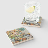 Charming Promises of fine Tekka Center, Singapore Stenen Onderzetter (Zijkant)