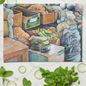 Charming Promises of the Fine Tekka Center, Singap Theedoek (Gevouwen)