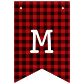 Charming Red Buffalo Pset Merry Kerstdeer Vlaggetjes (Eerste vlag)