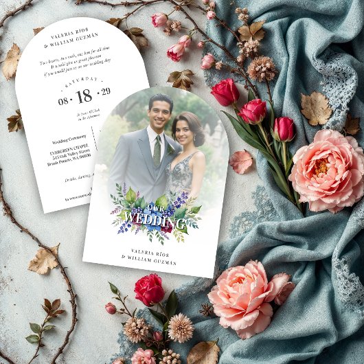Charming Romantic Floral & Transparency Overlay Kaart