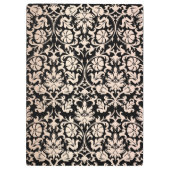 Charming Roos Floral Damask Monogram Klembord (Achterkant)