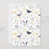 Charming Rustic Farmhouse | Chicken Baby  Kaart (Achterkant)