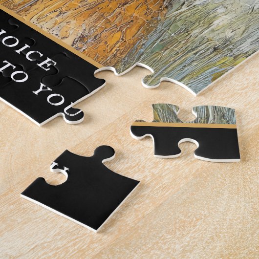 Charming rustic goldern retrever Art Legpuzzel (Zijkant)