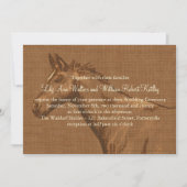Charming Rustic Horse Wedding Invitation Kaart (Voorkant)
