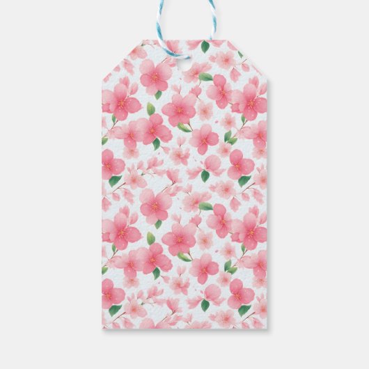 Charming Sakura Blossom Cadeaulabel (Achterkant)