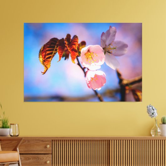 Charming Sakura Blossom Canvas Afdruk (Insitu (Woonkamer))