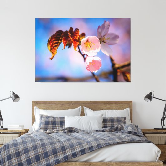 Charming Sakura Blossom Canvas Afdruk (Insitu (Slaapkamer))