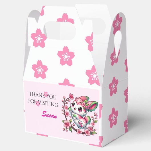 Charming Sakura Bunny Bedankdoosjes (Geopend)