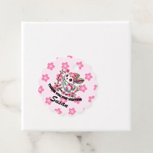 Charming Sakura Bunny Bedankjes Labels (In situ)