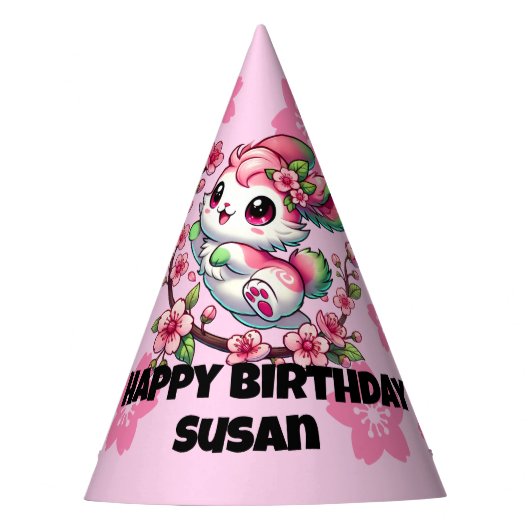 Charming Sakura Bunny Feesthoedjes (Voorkant)