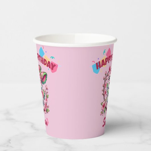 Charming Sakura Bunny Papieren Bekers (Links)