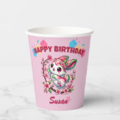 Charming Sakura Bunny Papieren Bekers (Voorkant)