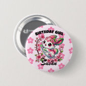Charming Sakura Bunny Ronde Button 5,7 Cm (Voorkant /achterkant)