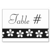 Charming Sakura in Black Table Kaart (Achterkant)