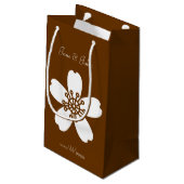 Charming Sakura in Chocolate Gift Bag Klein Cadeauzakje (Achterkant Gekanteld)