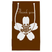 Charming Sakura in Chocolate Gift Bag Klein Cadeauzakje (Voorkant)