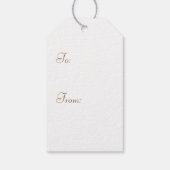 Charming Sakura in Chocolate Gift Label Cadeaulabel (Achterkant)