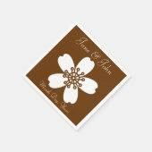 Charming Sakura in Chocolate Napkins Servetten (Hoek)