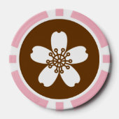 Charming Sakura in Chocolate Poker Chips (Voorkant)