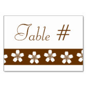 Charming Sakura in Chocolate Table Kaart (Achterkant)