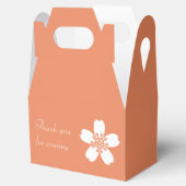 Charming Sakura in Coral Favor Box Bedankdoosjes (Geopend)