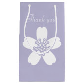 Charming Sakura in Lavender Gift Bag Klein Cadeauzakje (Voorkant)