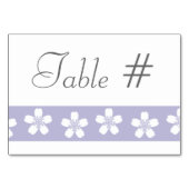 Charming Sakura in Lavender Table Kaart (Achterkant)
