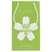 Charming Sakura in Peridot Gift Bag Klein Cadeauzakje (Achterkant)