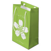 Charming Sakura in Peridot Gift Bag Klein Cadeauzakje (Achterkant Gekanteld)