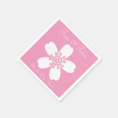 Charming Sakura in Petal Pink Napkins Servetten (Hoek)