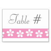 Charming Sakura in Petal Pink Table Kaart (Achterkant)