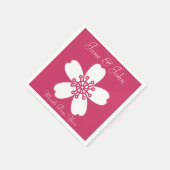 Charming Sakura in Raspberry Napkins Servet (Hoek)