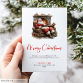 Charming Santa Claus Custom Editable Holiday Card Feestdagenkaart