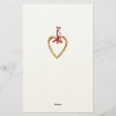 Charming Scandinavian Folk Christmas Wallpaper – V Briefpapier (Achterkant)