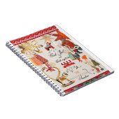 Charming Scandinavian Folk Christmas Wallpaper – V Notitieboek (Rechterzijde)