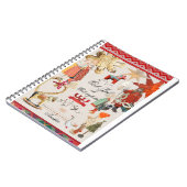 Charming Scandinavian Folk Christmas Wallpaper – V Notitieboek (Linkerzijde)