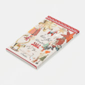 Charming Scandinavian Folk Christmas Wallpaper – V Post-it® Notes (Schuin)