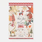 Charming Scandinavian Folk Christmas Wallpaper – V Post-it® Notes (Voorkant)