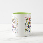 Charming Simple Message Delightful Nature Quote  Tweekleurige Koffiemok (Center)