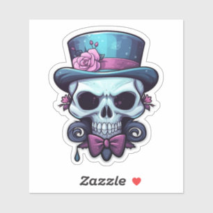 Charming Skull" Sticker