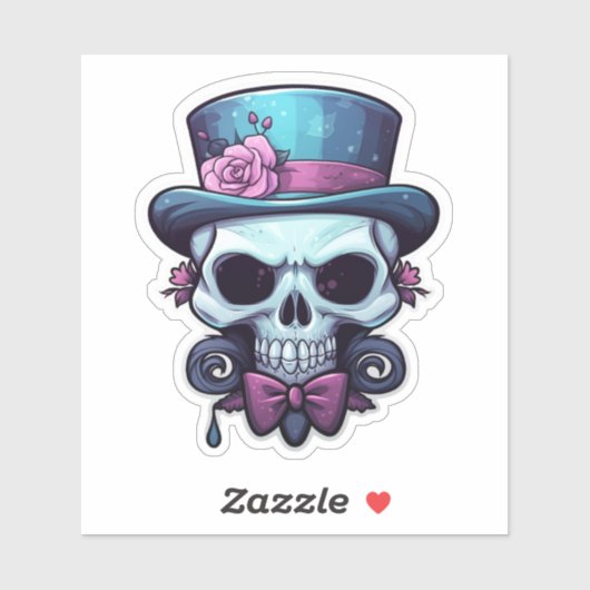 Charming Skull" Sticker (Vel)
