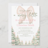 Charming Snowflake Baby Shower for Your Baby Girl Kaart (Voorkant)