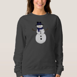 Charming Snowman Women's Dark Grey Trui