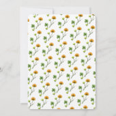 Charming Spring Clover & Gnome Invitation  Kaart (Achterkant)