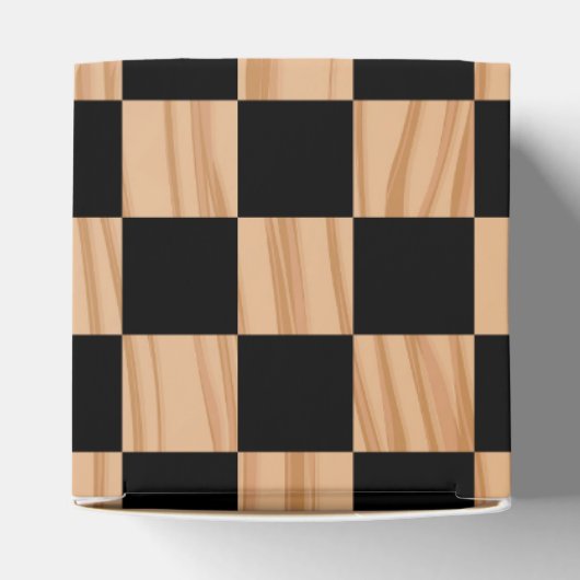 Charming Square Checkers Heart Mark Design Bedankdoosjes (Bovenkant)