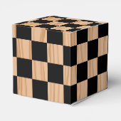 Charming Square Checkers Heart Mark Design Bedankdoosjes (Achterkant)