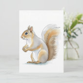 Charming Squirrel Kaart (Staand voorkant)