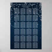 Charming Star Struck Wedding - 24 Seating Chart Poster (Voorkant)