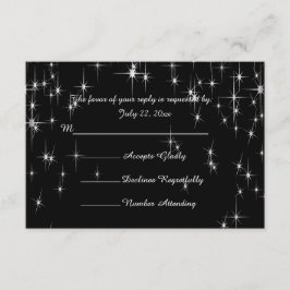 Charming Star Struck Wedding | DIY-kleur RSVP Kaartje