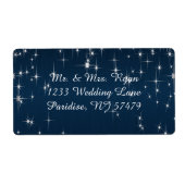 Charming Star Struck Wedding | Navy Blue Etiket (Voorkant)